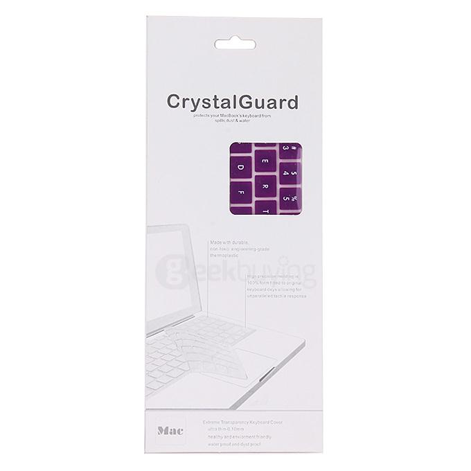 [Wholesale] 10 pcs Waterproof Dustproof Silicone Keyboard Protective Film Protector Cover for 12inch US Apple Macbook - Purple