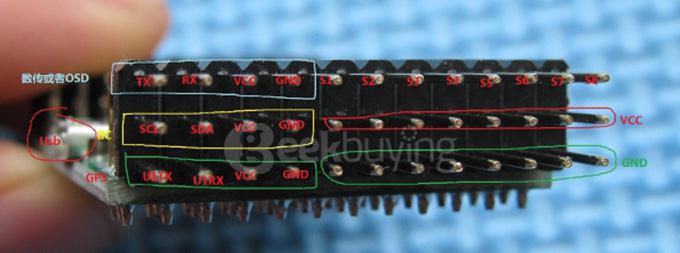 Mini APM Pro Flight Controller with NEO-7N GPS/Power Supply Module for Multicopter