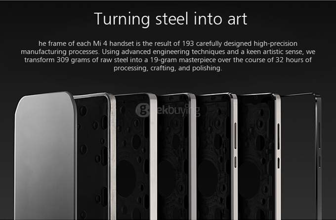[HK Stock]Xiaomi M4/Mi4 Snapdragon801 Krait 400 Quad Core 2.5GHz 5.0Inch MIUI V5 Smartphone 3GB RAM 16GB ROM 13MP Sony Camera- White