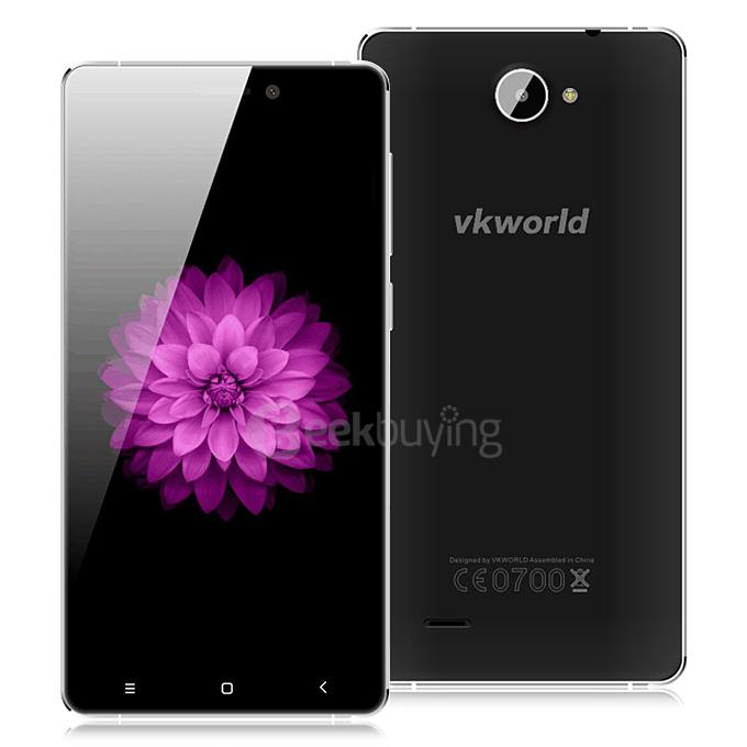 VKWORLD VK700X 5.0inch Android 5.1 1GB 8GB Smartphone MTK6580 1.5GHz Quad Core 3.0D IPS HD Screen 8.0MP 5.0MP Cameras -Black