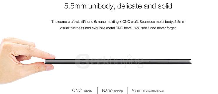 BLUBOO Xtouch 5.0inch FHD 4G LTE Android 5.1 3GB 32GB Smartphone 64bit MTK6753 Octa Core 13.0MP Touch ID - White