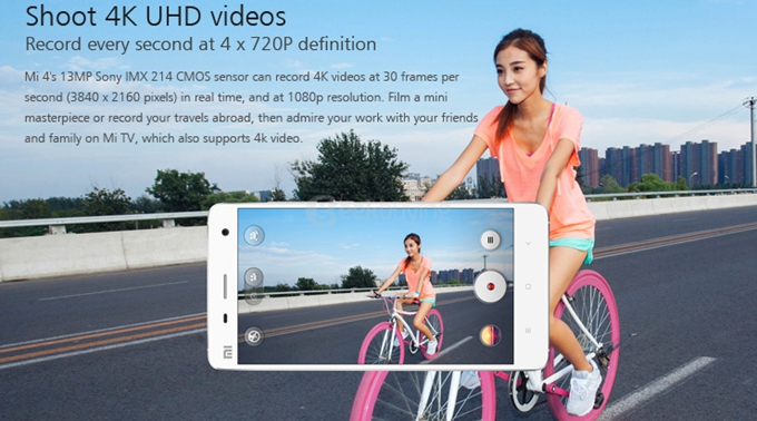 [HK Stock]Xiaomi M4/Mi4 Snapdragon801 Krait 400 Quad Core 2.5GHz 5.0Inch MIUI V5 Smartphone 3GB RAM 16GB ROM 13MP Sony Camera- White