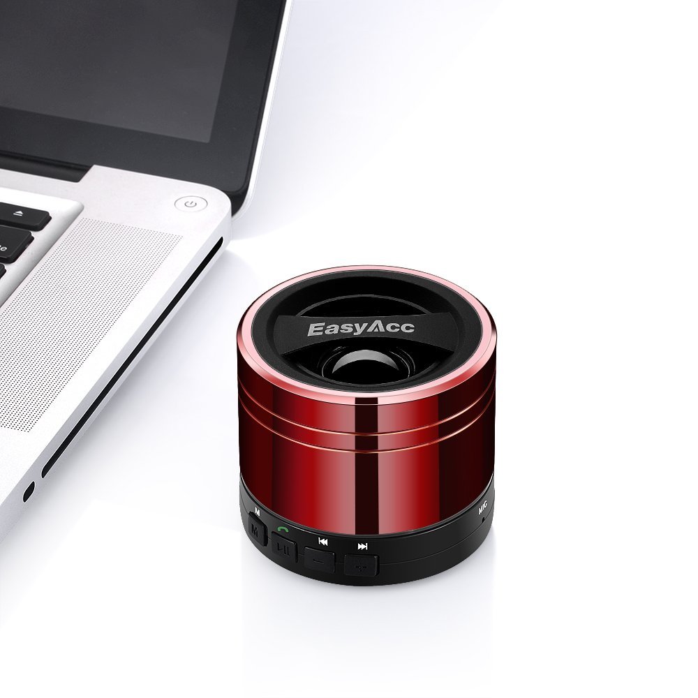 EasyAcc P6697 Shockproof Portable Wireless Bluetooth Speaker With MIC Support Micro SD Card Playing & FM - Black