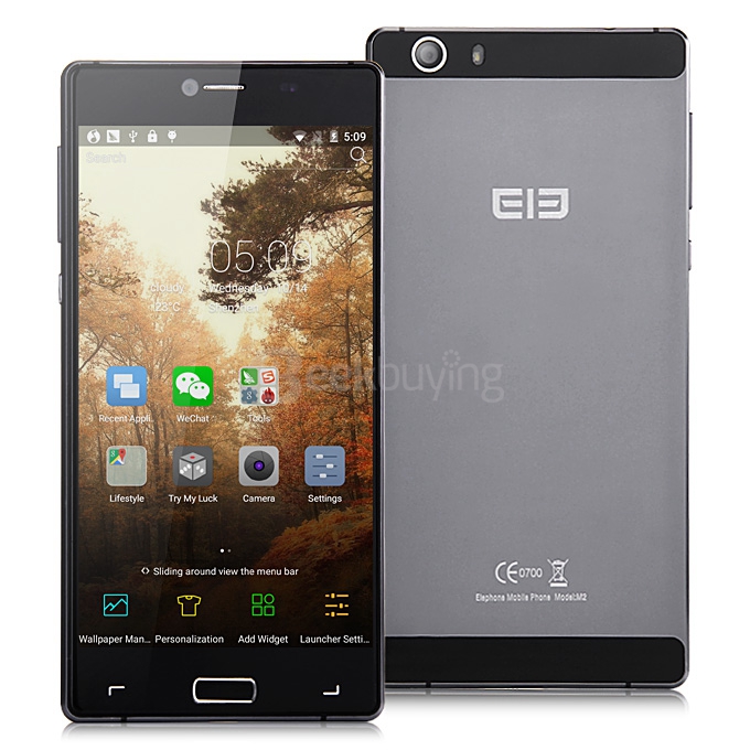 [Spain Stock] Elephone M2 5.5inch FHD 4G FDD-LTE Android 5.1 3GB 32GB Smartphone 64bit MTK6753 Octa Core 13.0MP Camera - Black