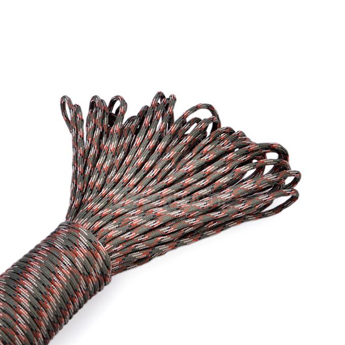 Military Survival 7 Strand Climbing Rope Escaping Rope Paracord - Army Camo