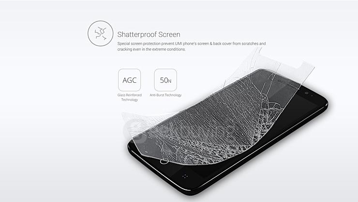 Original Tempered Glass Screen Protector for UMI Emax Mini Smartphone - Transparent