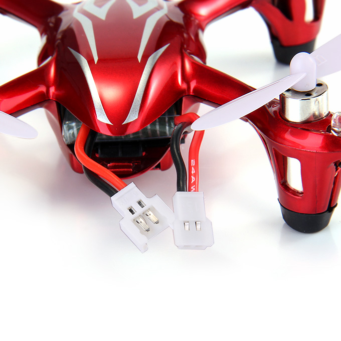 Hubsan X4 H107C 4CH RC Quadcopter 2.4G 6 Axis Gryo 2.0MP Camera RTF - White & Red