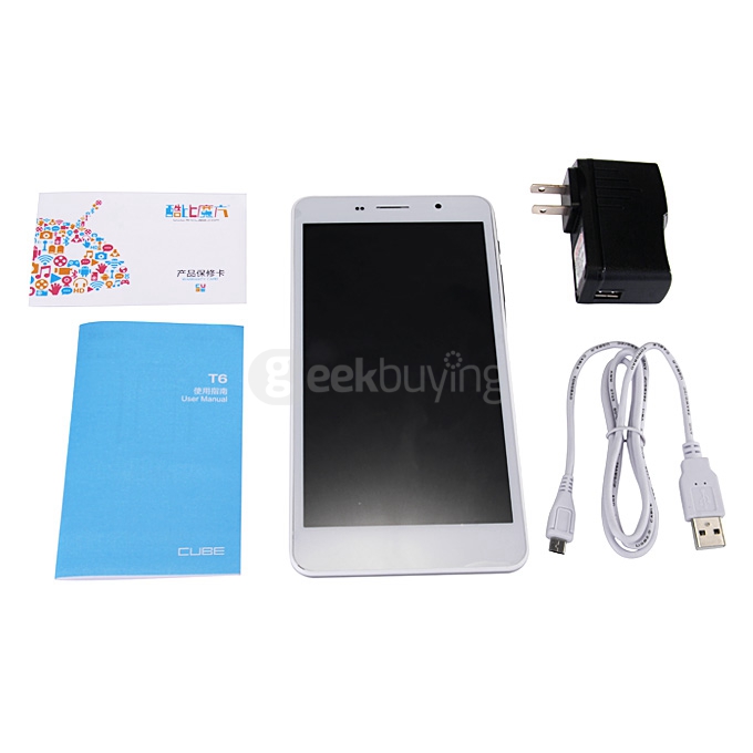 Cube T6 4G Phablet Android 5.1 Lollipop 6.98 Inch 4G/3G/2G Phone Call Tablet PC MT8735 Quad Core 1GB/8GB COF 1024*600 GPS Bluetooth WiFi - White