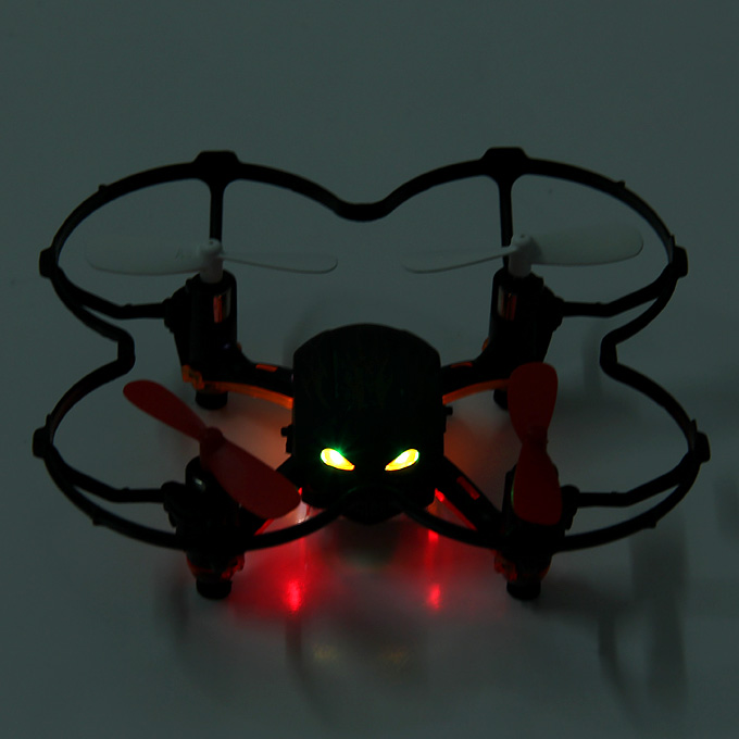 Global Drone GW008 Mini Skull 2.4G 4CH 6Axis Automatic Parallel System 3D Rolling RC Quadcopter - Black