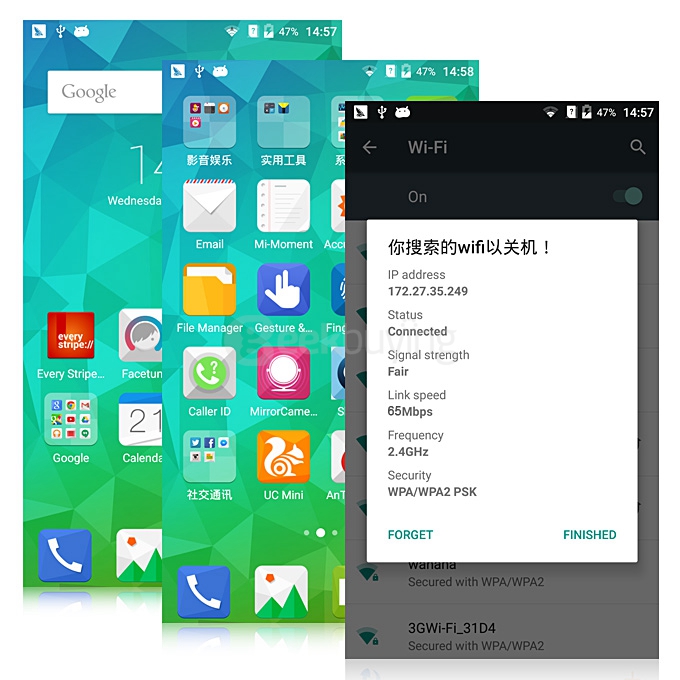 [HK Stock] ZTE Blade S7 5.0inch FHD Android 5.1 3GB 32GB 4G SmartPhone Qualcomm Snapdragon MSM8939 Octa-Core 1.5Ghz Front 13.0MP Back 13.0MP - Green