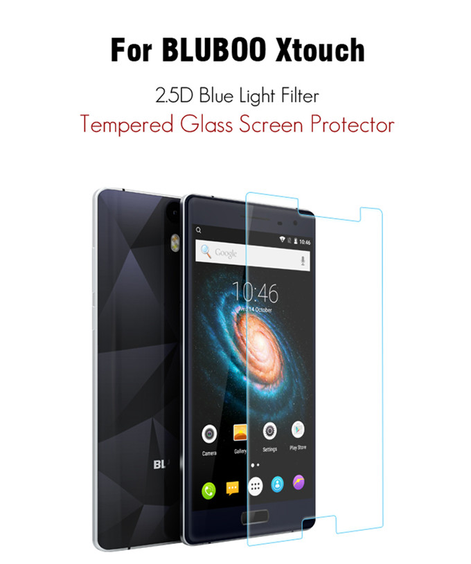 [HK Stock]Original 9H+ Tempered Glass Screen Protector Ultra Thin Premium Screen Film for Bluboo Xtouch Smartphone - Transparent