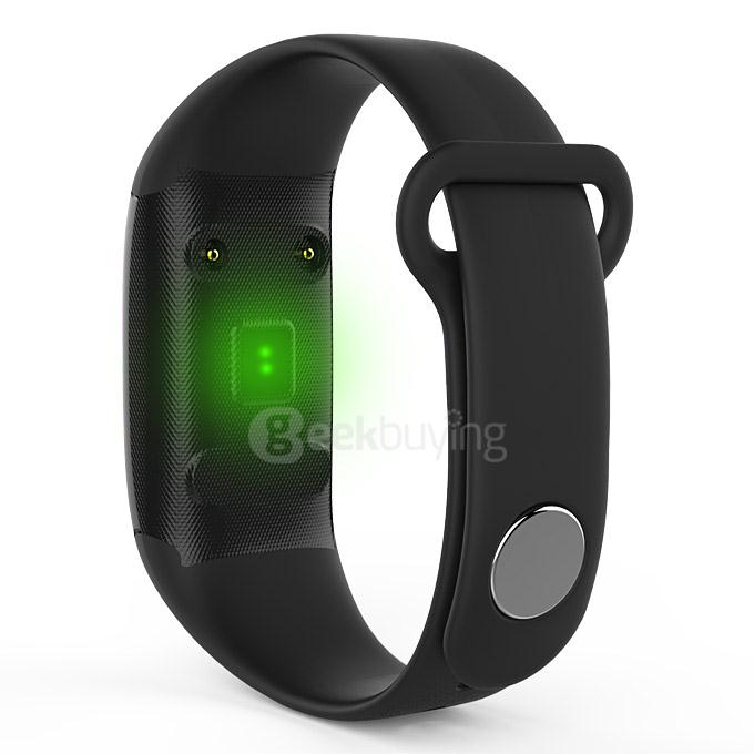 Makibes JW018 BT4.0 Smartband Wristband with Heart Rate Monitor Activity Tracker for IOS & Android - Black
