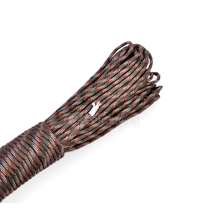 Military Survival 7 Strand Climbing Rope Escaping Rope Paracord - Army Camo