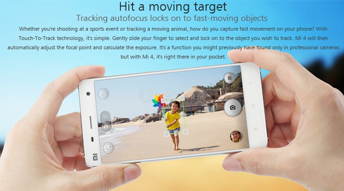 [HK Stock]Xiaomi M4/Mi4 Snapdragon801 Krait 400 Quad Core 2.5GHz 5.0Inch MIUI V5 Smartphone 3GB RAM 16GB ROM 13MP Sony Camera- White