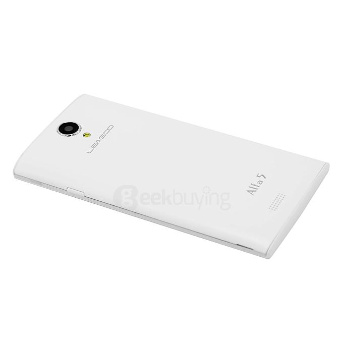 [HK Stock] LEAGOO Alfa 5 Smartphone 5.0inch IPS HD Spreadtrum SC7731 Quad core 1.3GHz 1GB RAM 8GB ROM 3G GPS Smart Wake - White