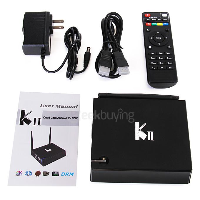 KII Android 4K Mini Media Player Amlogic S812 Quad Core 2.0 GHz 4.4 HD 2G RAM 8G ROM 2.4G/5G 1000M LAN WIFI BT4.0