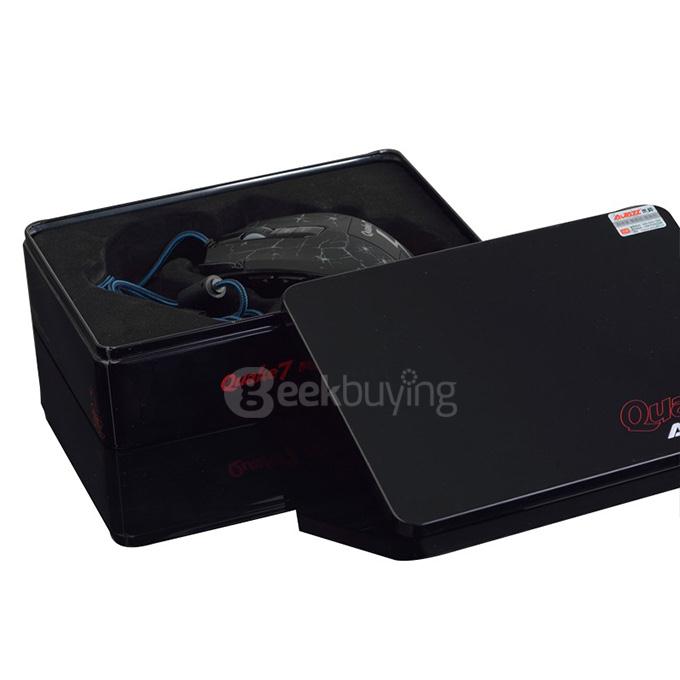 Ajazz Q7 Wired Gaming Mouse Dedicated LOL CF Luminescent Backlight Computer Gaming Mouse - Black