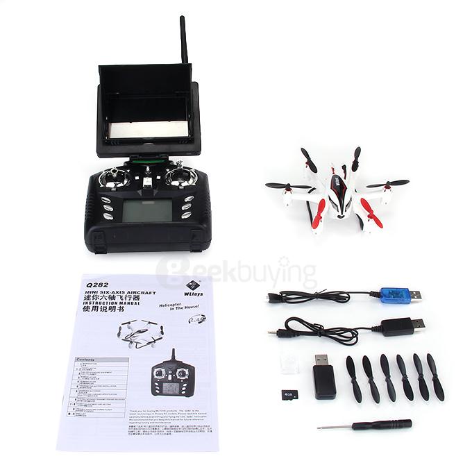 WLtoys Q282G 5.8G FPV With 2.0MP Camera 6-Axis RC Hexacopter RTF - White