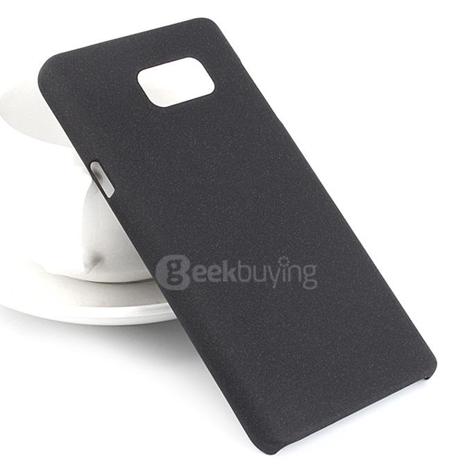 PC Sandstone Texture Shell Back Case Protective Cover for Samsung Galaxy Note 5 Smartphone - Black