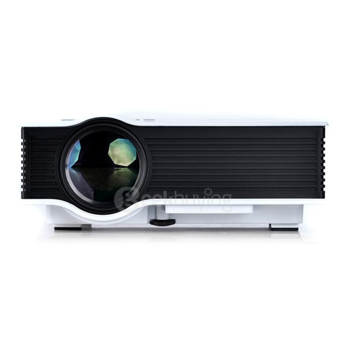 UC40+ 55WHD 1080P Mini Home 1080P LED Projector 50Lm W/HDMI AV SD USB Remote Control - White