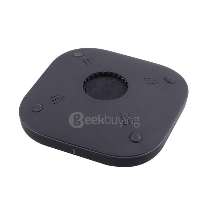 QI Standard 360 Degrees Rotary Wireless Car Charger for Samsung S6 - Black