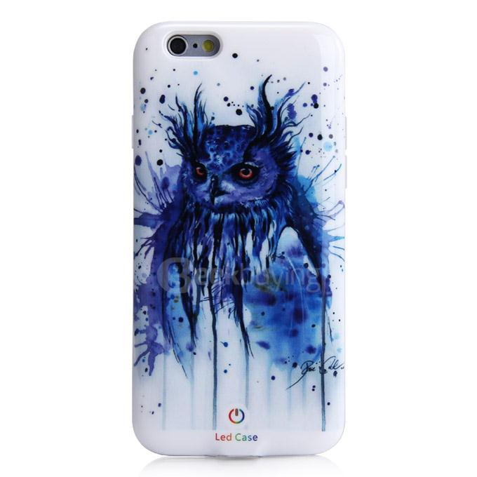Show Love H3003 Flicker Phone Case Protective Silicon Case Cover for Apple iPhone 6 iPhone 6S - Owl