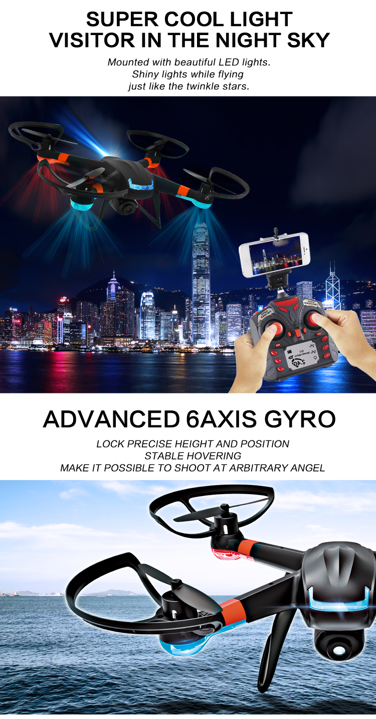 Global Drone GW007-1 Upgrade DM007 WIFI FPV With 720P Camera 2.4G 4CH 6Axis RC Quadcopter