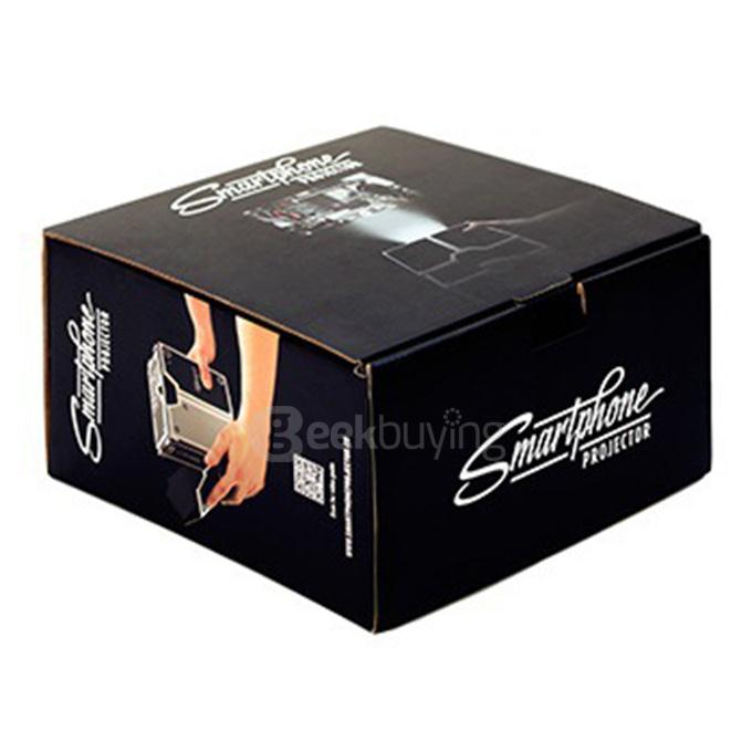 DIY Assembled Cardboard Smartphone Projector - Black