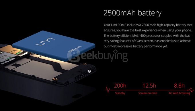 Umi ROME 5.5 inch HD 4G FDD LTE Android 5.1 3GB RAM 16GB ROM Smartphone MTK6753 Octa Core 1.3GHz - Gold