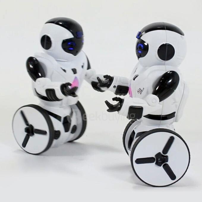 KiB RC Robot Intelligent Balance Wheelbarrow Dance Drive Box Gesture Control Battle Electric Toy Gift