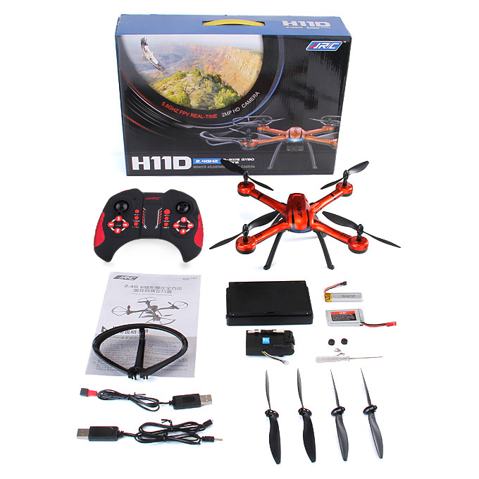 JJRC H11D 5.8G FPV 2.0MP HD Camera 2.4G 4CH 6Axis CF Mode RC Quadcopter RTF