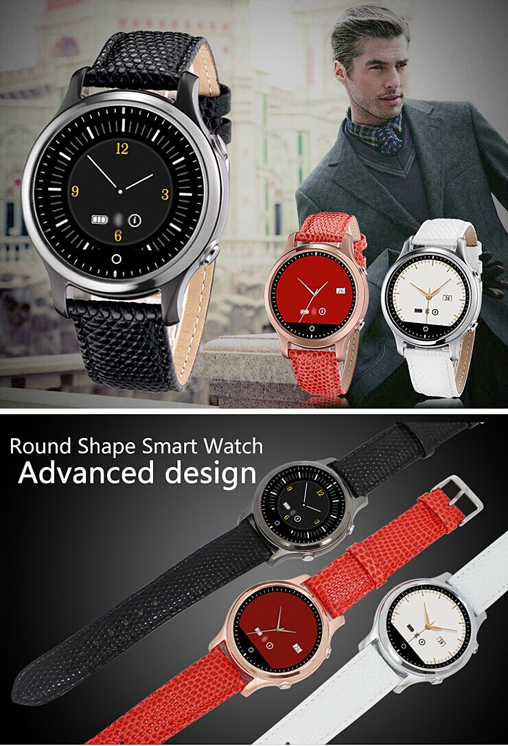 ZGPAX S360 Multilingual Smart Watch MTK2502 BT4.0 With SOS Emergency Call Sleep Monitor  - Red