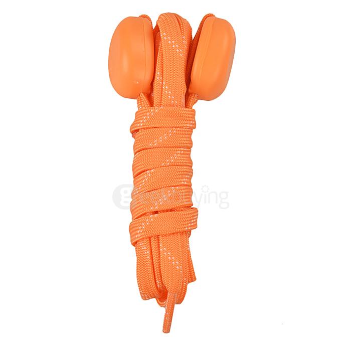 LED Lamp Beads LED Flash Luminous Shoelace Nylon Rope for Sports Party Promotion - Orange