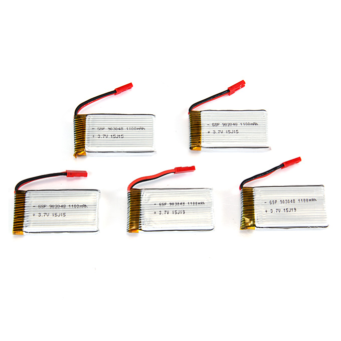 5 PCS H11-013 3.7V 1100mAh Battery For JJRC H11C H11D