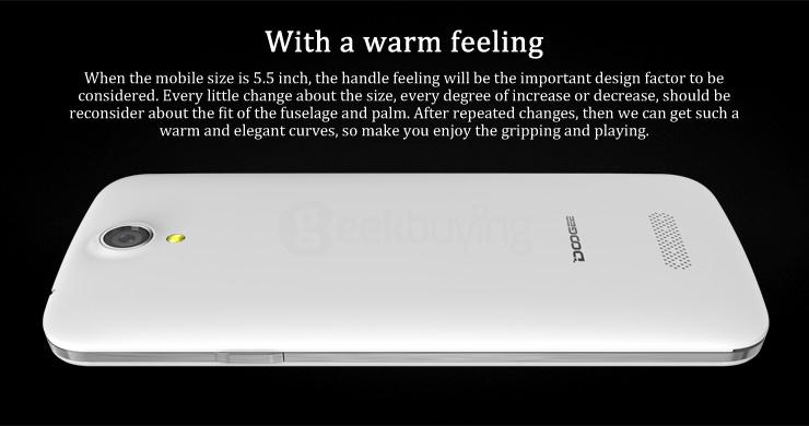 [HK Stock] Doogee X6 5.5inch HD 1280x720 Android 5.1 Smartphone MTK6580 Quad Core 8.0MP 1GB RAM 8GB ROM Dual SIM - White