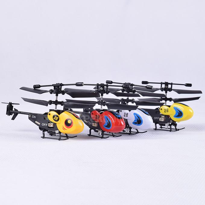 HW7001 3.5CH Mini Remote Control Gyro Gyroscope RC Helicopter - Yellow + Red