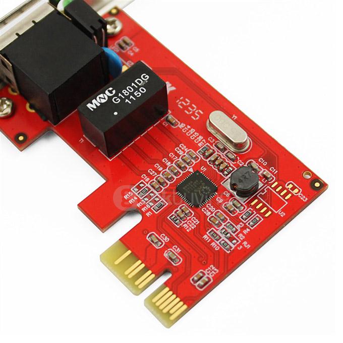 UNITEK Y-7509 PCI-E Gigabit LAN Expansion Card 10/100/1000M Auto-Adaption