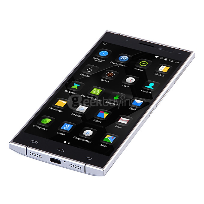[HK Stock] DOOGEE F5 5.5Inch FHD SHARP Screen Android 5.1 3GB RAM 16GB ROM Smartphone 64bit MT6753 Octa Core Touch ID - Silver