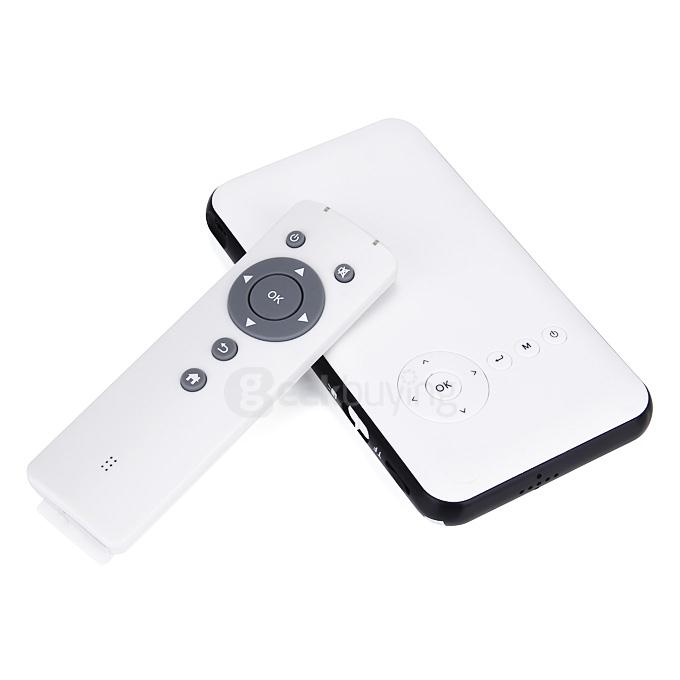 D02 Android 4.4 RK3128 LED Projector Mini Pocket Projector 2.4G/5G WiFi HDMI USB Home Theater