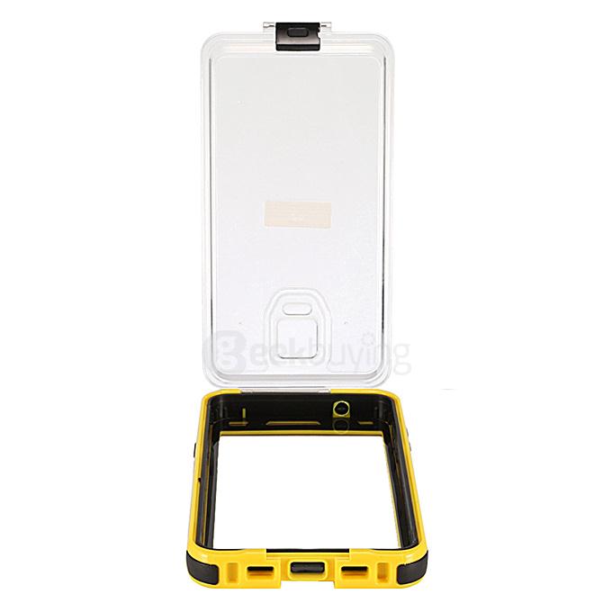 IP68 Protective Case Swimming Waterproof Shockproof Phone Case Cover For Samsung Galaxy Note 4 N9100 - Yellow