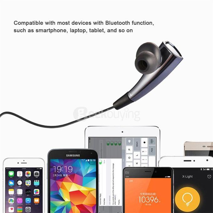 Dacom Magnetic Wireless Bluetooth Sports Stereo Earphones BT4.1 Sweatproof Headphones Handsfree with Mic - Silver+White