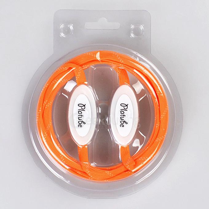 LED Light Shoelace Nylon Laces for Skate Outdoors Large Festive Party - Orange
