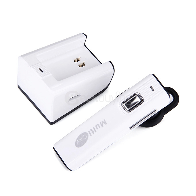 Multi CAV C28 Audio Bluetooth 4.1 Headset HandsFree Car Kit For Cell phone - White