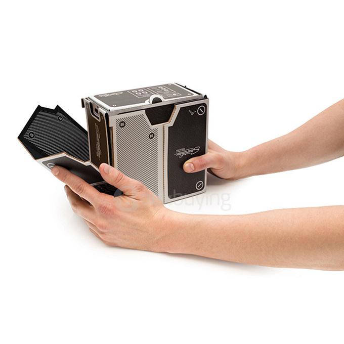 DIY Assembled Cardboard Smartphone Projector - Black