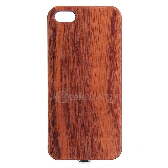 QI Wireless Charging Receiver Simple Designed for Apple iPhone 5 iPhone 5S - Sapele Wood
