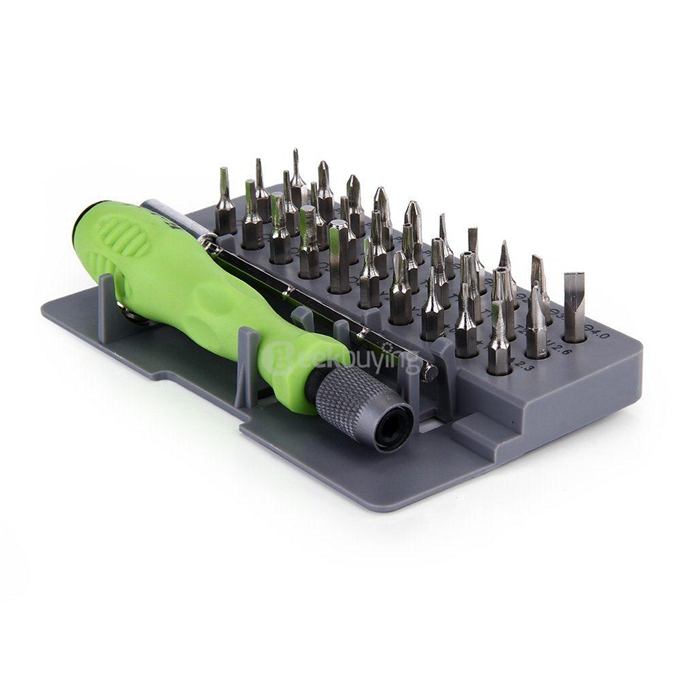 Geekbuying Professional GK-T100 32pcs in 1 CRV Steel Multifunction High Precision Toolkit Telecommunication Tool Set