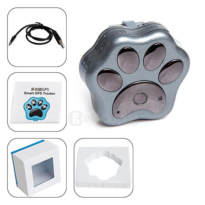 Reachfar RF-V30 Multifunctional Dog Cat Wi-Fi GPS Pet Tracker - Silver