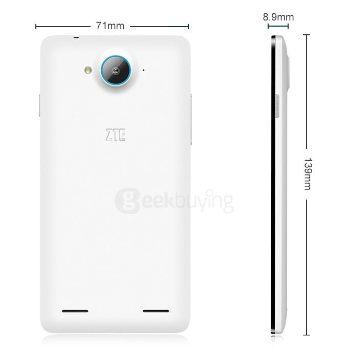[HK Stock] ZTE V5 V9180 5.0inch HD Android 4.4 2GB 8GB Smartphone Snapdragon MSM8926 Quad Core IPS 13.0MP Camera - White