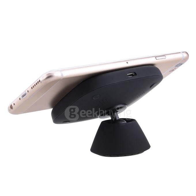 QI Standard 360 Degrees Rotary Wireless Car Charger for Samsung S6 - Black