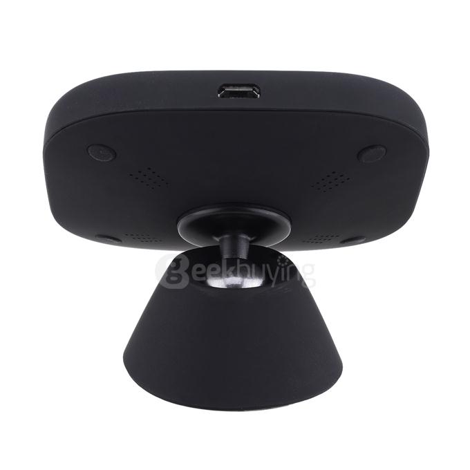 QI Standard 360 Degrees Rotary Wireless Car Charger for Samsung S6 - Black